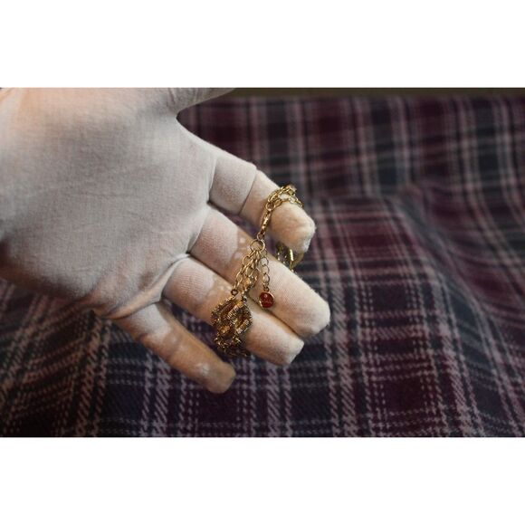 Alfani Gold Tone Diamond Link Rhinestone Bracelet - Picture 9 of 9